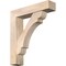 Ekena Millwork Olympic Block Smooth Bracket w/ Offset Brace, Douglas Fir, 7 1/2"W x 34"D x 38"H BKT0806X34X38OLY05SDF - alternate 1